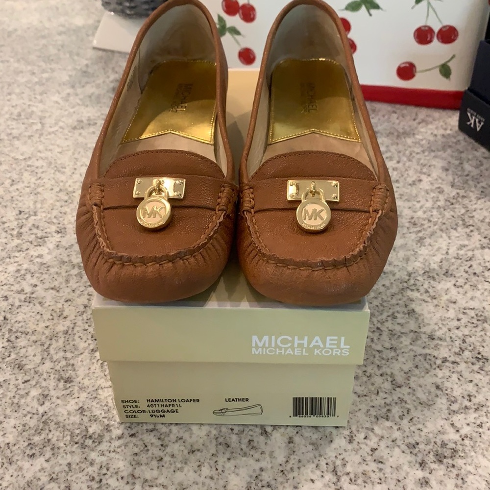 Michael Kors logo loafers